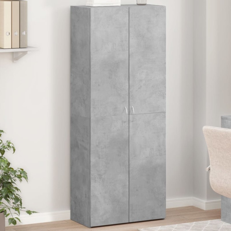 vidaXL Αρχειοθήκη Γκρι Σκυρ. 60x32x153 εκ. Επεξεργασμένο Ξύλο
