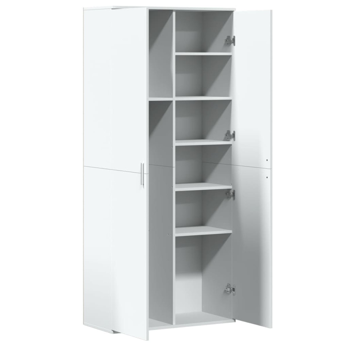 vidaXL Ντουλάπι Λευκό 80x35x180 εκ. από Επεξεργασμένο Ξύλο