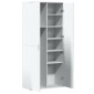 vidaXL Ντουλάπι Λευκό 80x35x180 εκ. από Επεξεργασμένο Ξύλο