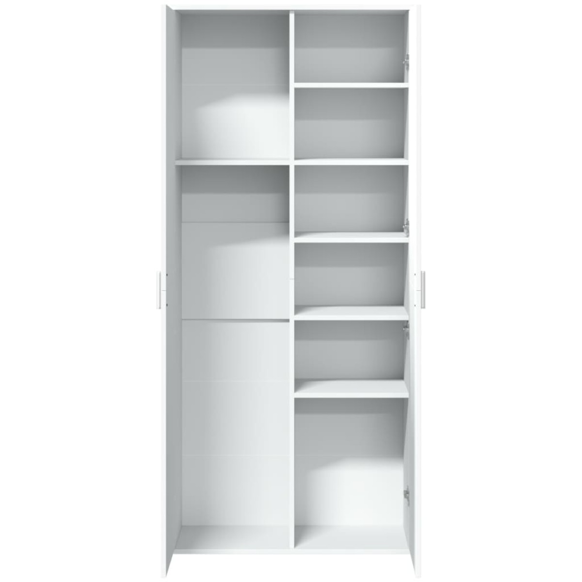 vidaXL Ντουλάπι Λευκό 80x35x180 εκ. από Επεξεργασμένο Ξύλο
