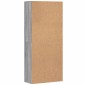 vidaXL Ντουλάπι Γκρι Sonoma 80x35x180 εκ. από Επεξεργασμένο Ξύλο