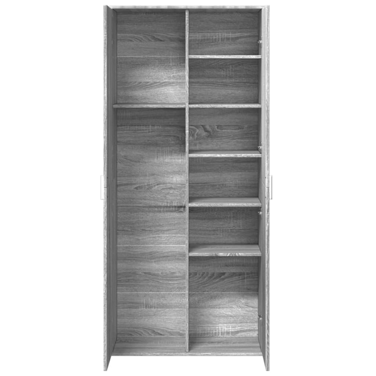 vidaXL Ντουλάπι Γκρι Sonoma 80x35x180 εκ. από Επεξεργασμένο Ξύλο
