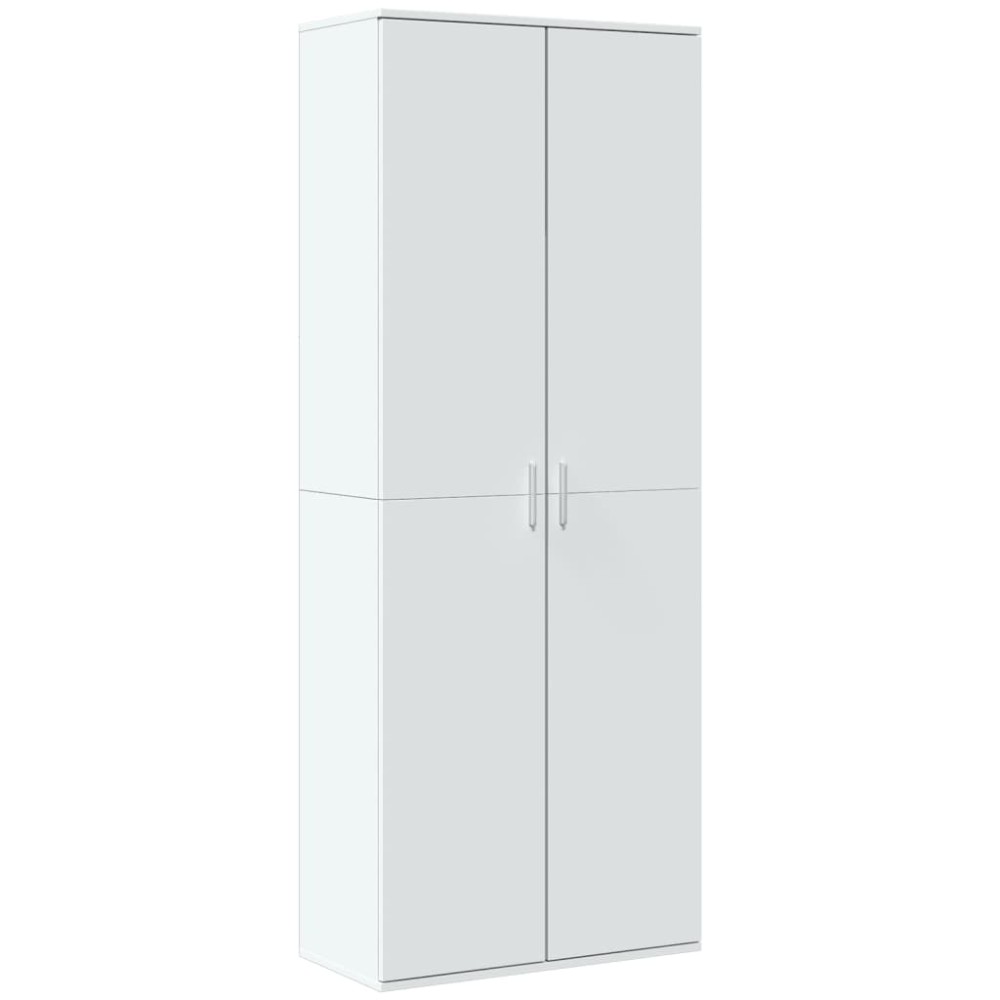 vidaXL Ντουλάπι Λευκό 70x35x180 εκ. από Επεξεργασμένο Ξύλο