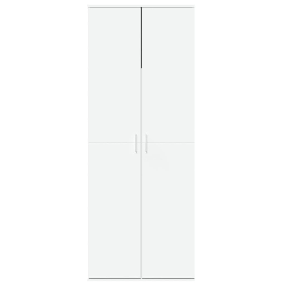 vidaXL Ντουλάπι Λευκό 70x35x180 εκ. από Επεξεργασμένο Ξύλο