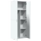 vidaXL Ντουλάπι Λευκό 70x35x180 εκ. από Επεξεργασμένο Ξύλο