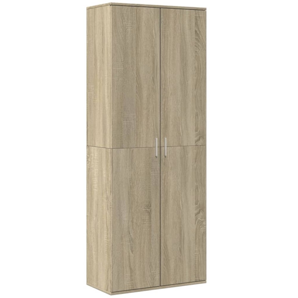 vidaXL Ντουλάπι Sonoma Δρυς 70x35x180 εκ. από Επεξεργασμένο Ξύλο