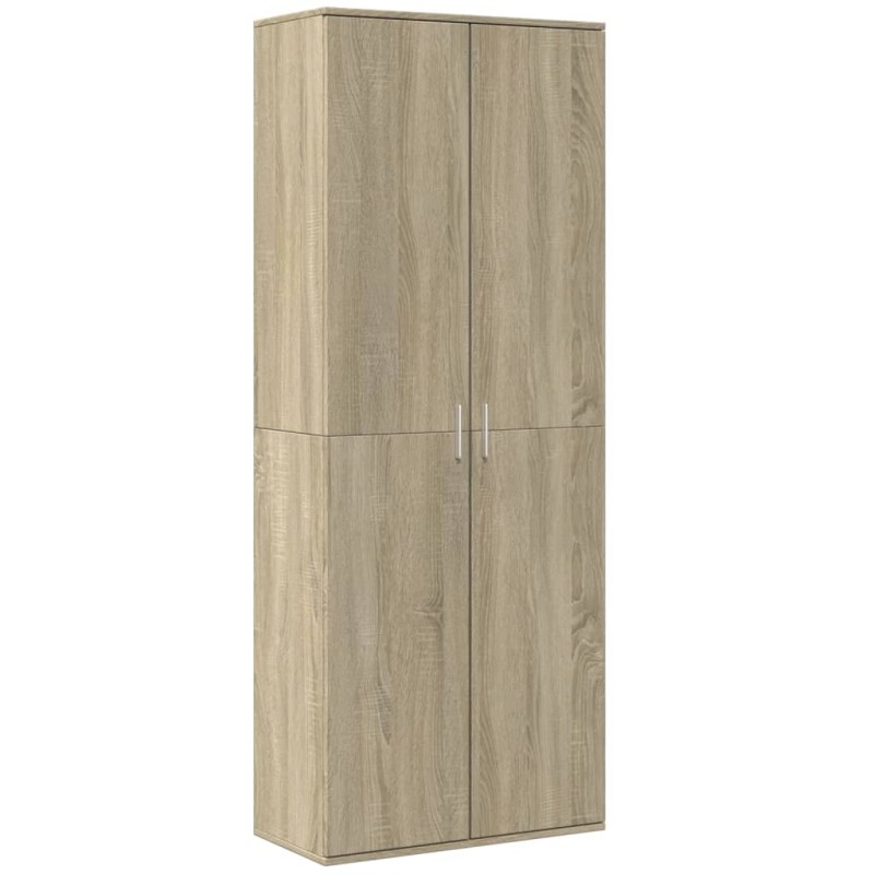 vidaXL Ντουλάπι Sonoma Δρυς 70x35x180 εκ. από Επεξεργασμένο Ξύλο