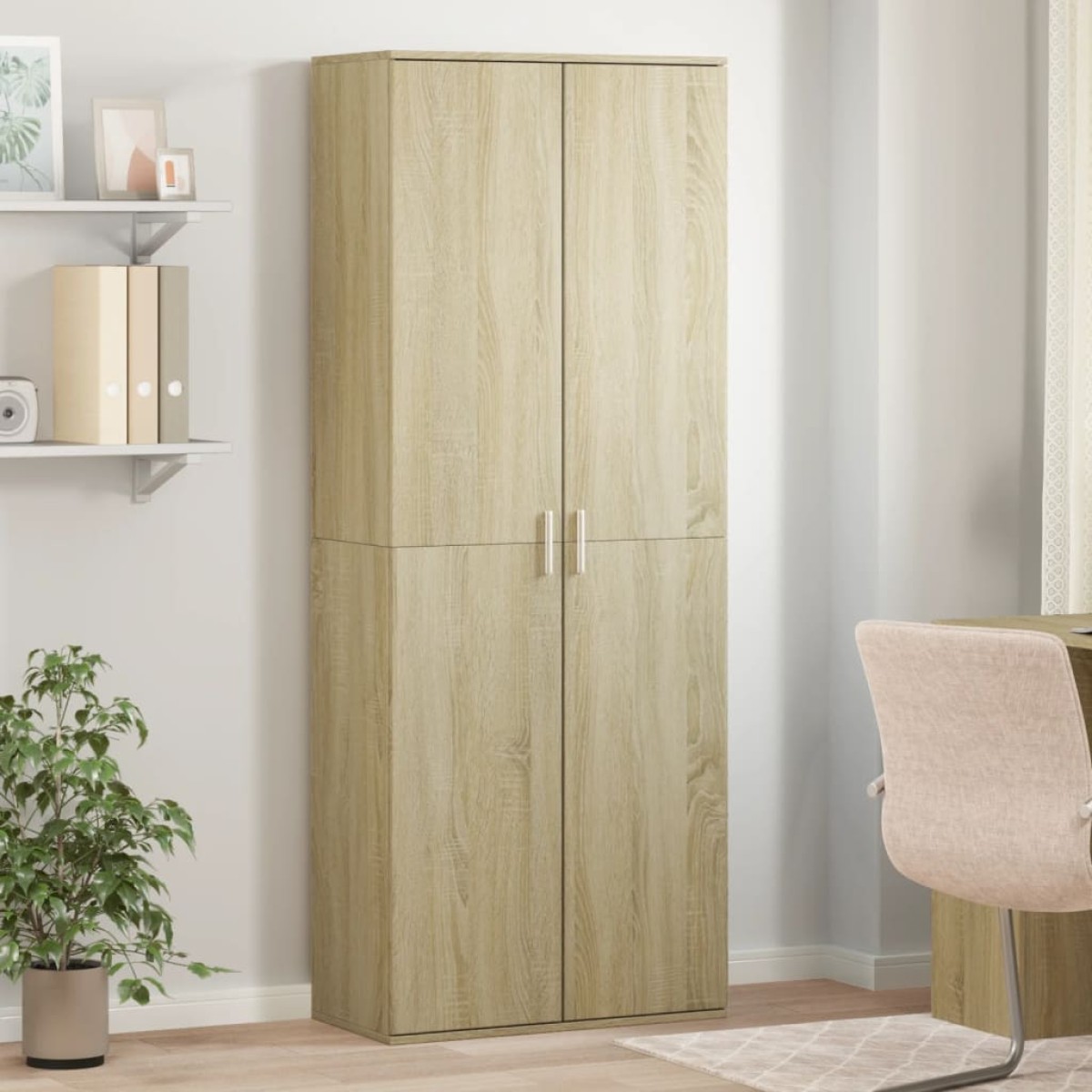 vidaXL Ντουλάπι Sonoma Δρυς 70x35x180 εκ. από Επεξεργασμένο Ξύλο
