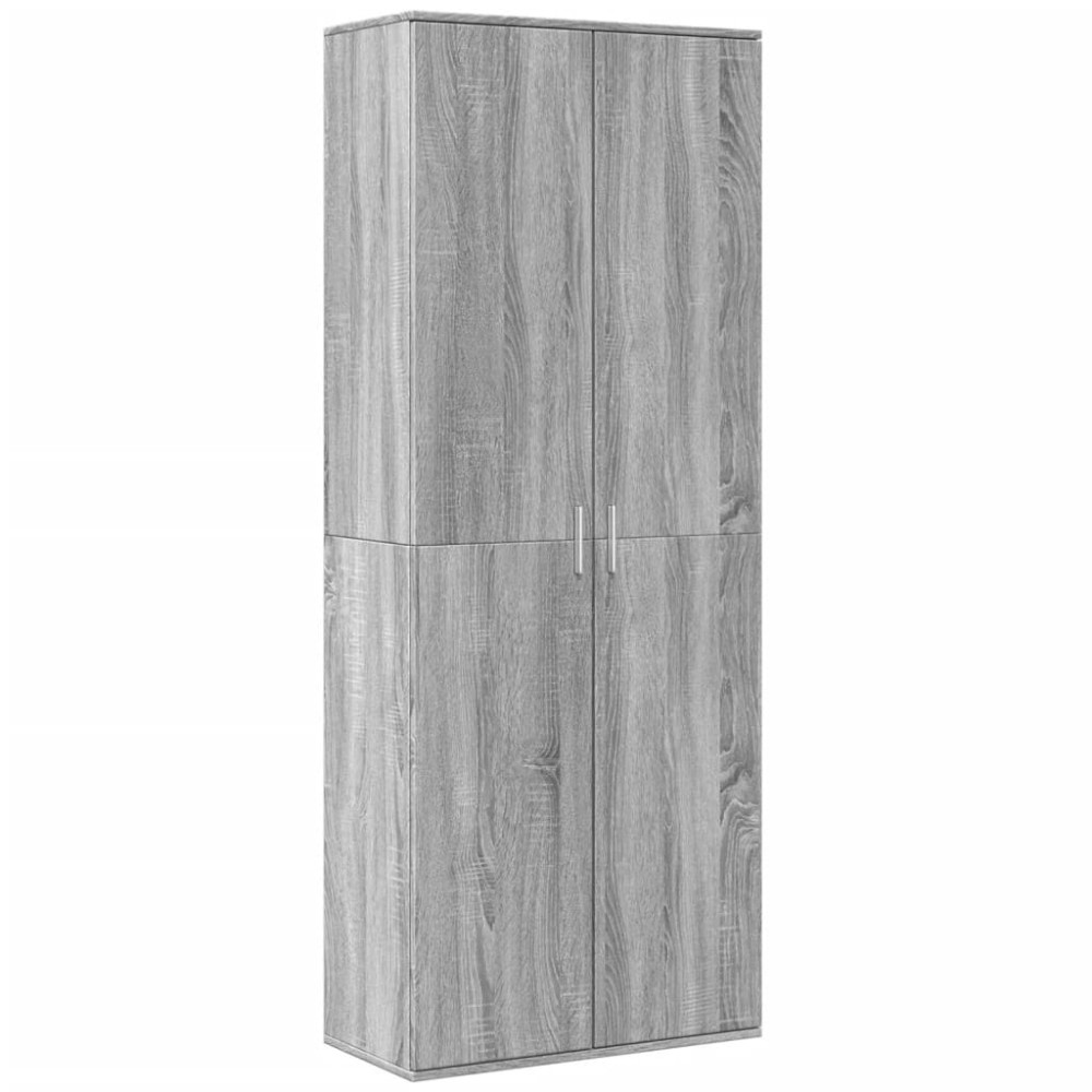 vidaXL Ντουλάπι Γκρι Sonoma 70x35x180 εκ. από Επεξεργασμένο Ξύλο