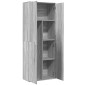 vidaXL Ντουλάπι Γκρι Sonoma 70x35x180 εκ. από Επεξεργασμένο Ξύλο