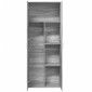 vidaXL Ντουλάπι Γκρι Sonoma 70x35x180 εκ. από Επεξεργασμένο Ξύλο