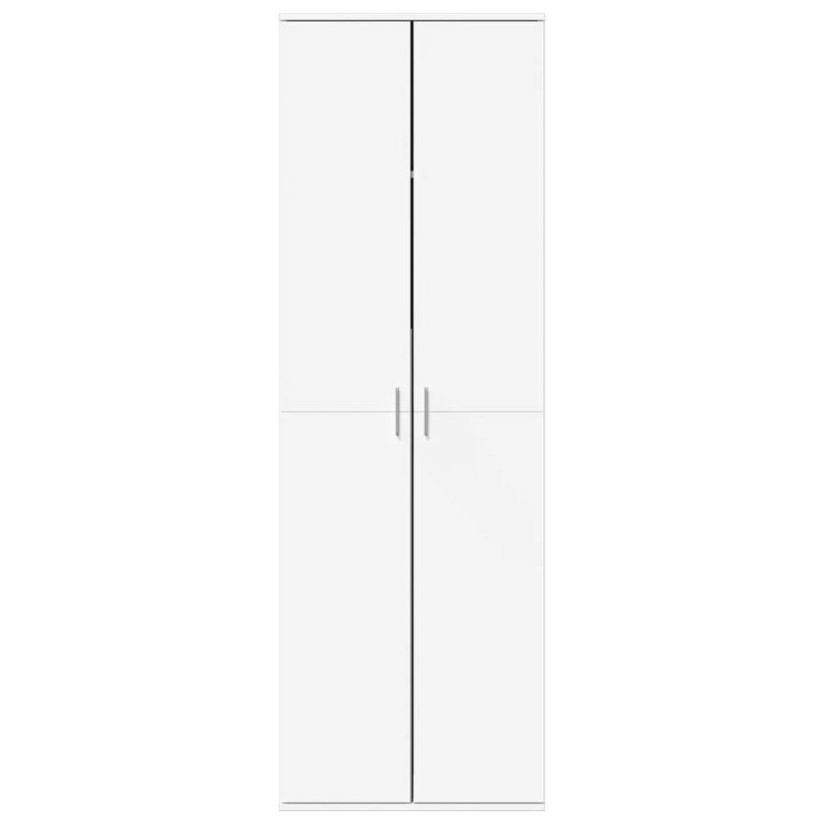 vidaXL Ντουλάπα Λευκή 60 x 35 x 180 εκ. από Επεξ. Ξύλο