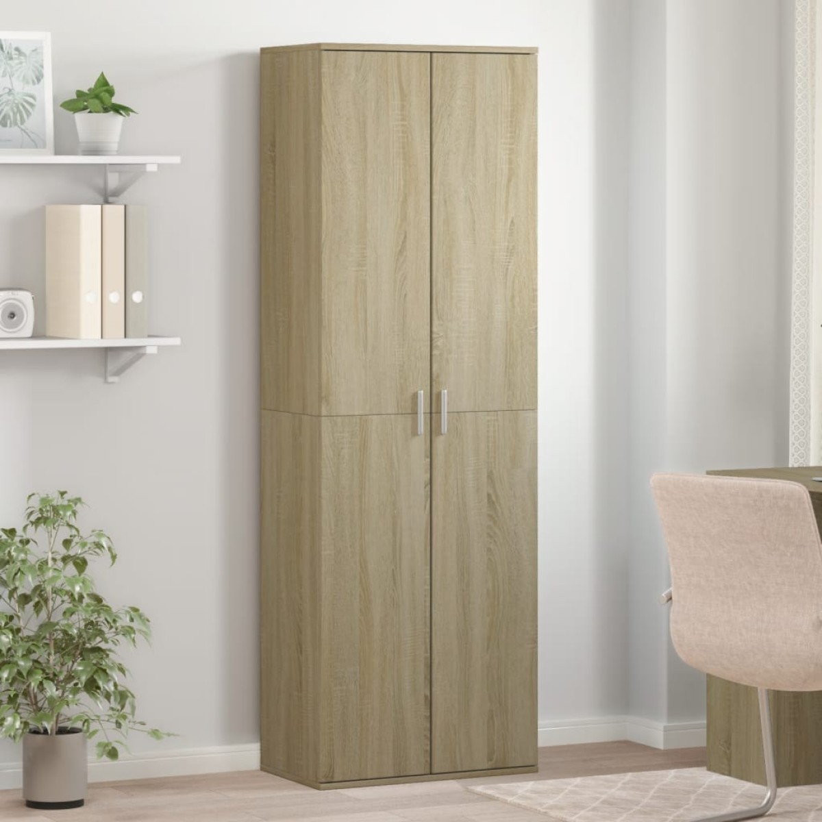 vidaXL Ντουλάπα Sonoma δρυς 60 x 35 x 180 εκ. από Επεξ. Ξύλο