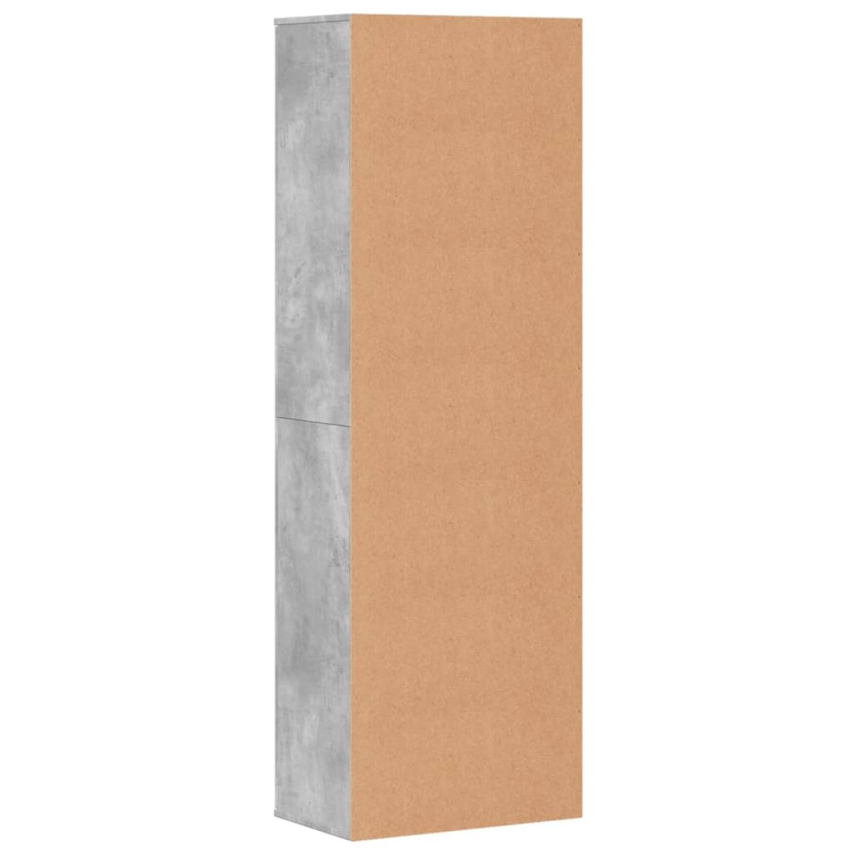 vidaXL Ντουλάπα Γκρι Σκυροδέματος 60 x 35 x 180 εκ. από Επεξ. Ξύλο