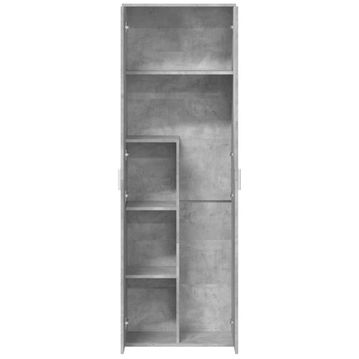 vidaXL Ντουλάπα Γκρι Σκυροδέματος 60 x 35 x 180 εκ. από Επεξ. Ξύλο