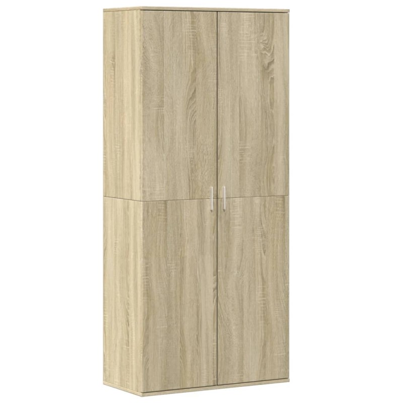 vidaXL Παπουτσοθήκη Sonoma Δρυς 80x39x178 εκ. από Επεξεργασμένο Ξύλο