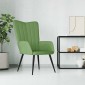 vidaXL Πολυθρόνα Relax Ανοιχτό Πράσινο Βελούδινη