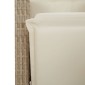 vidaXL Σετ Επίπλων Bistro Κήπου 5 τεμ. Μπεζ Συνθετ. Ρατάν με Μαξιλάρια