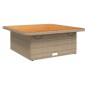 vidaXL Σετ Τραπεζαρίας Κήπου 4 τεμ. Μπεζ Συνθετικό Ρατάν με Μαξιλάρια