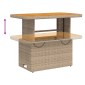 vidaXL Σετ Τραπεζαρίας Κήπου 4 τεμ. Μπεζ Συνθετικό Ρατάν με Μαξιλάρια