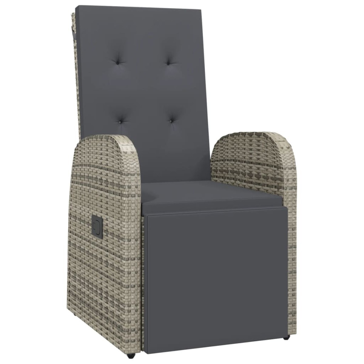 vidaXL Σετ Τραπεζαρίας Κήπου 11 Τεμαχίων Γκρι Συνθ. Ρατάν με Μαξιλάρια