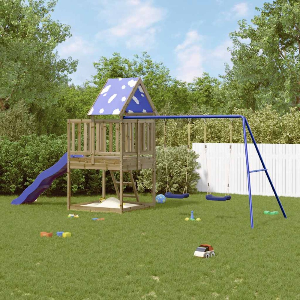 vidaXL Παιδική Χαρά Εξωτερικού Χώρου από Εμποτισμένο Ξύλο Πεύκου