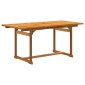 vidaXL Σετ Τραπεζαρίας Κήπου 7 Τεμαχίων Μασίφ Ξύλο Ακακίας / Τεξτιλίνη