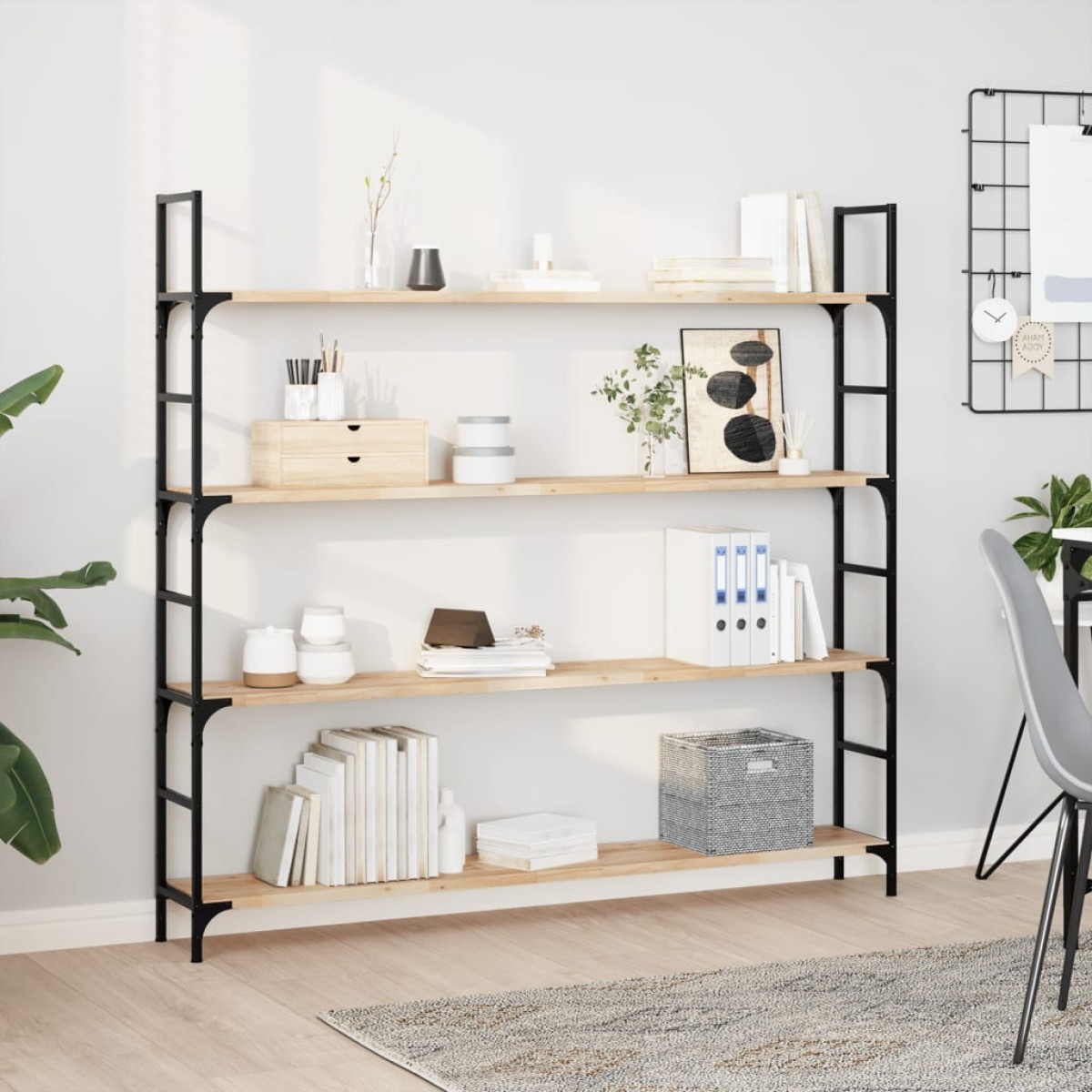 vidaXL Ράφια Πλωτά 3 τεμ. 160x20x2 εκ. από Μασίφ Ξύλο Ακακίας