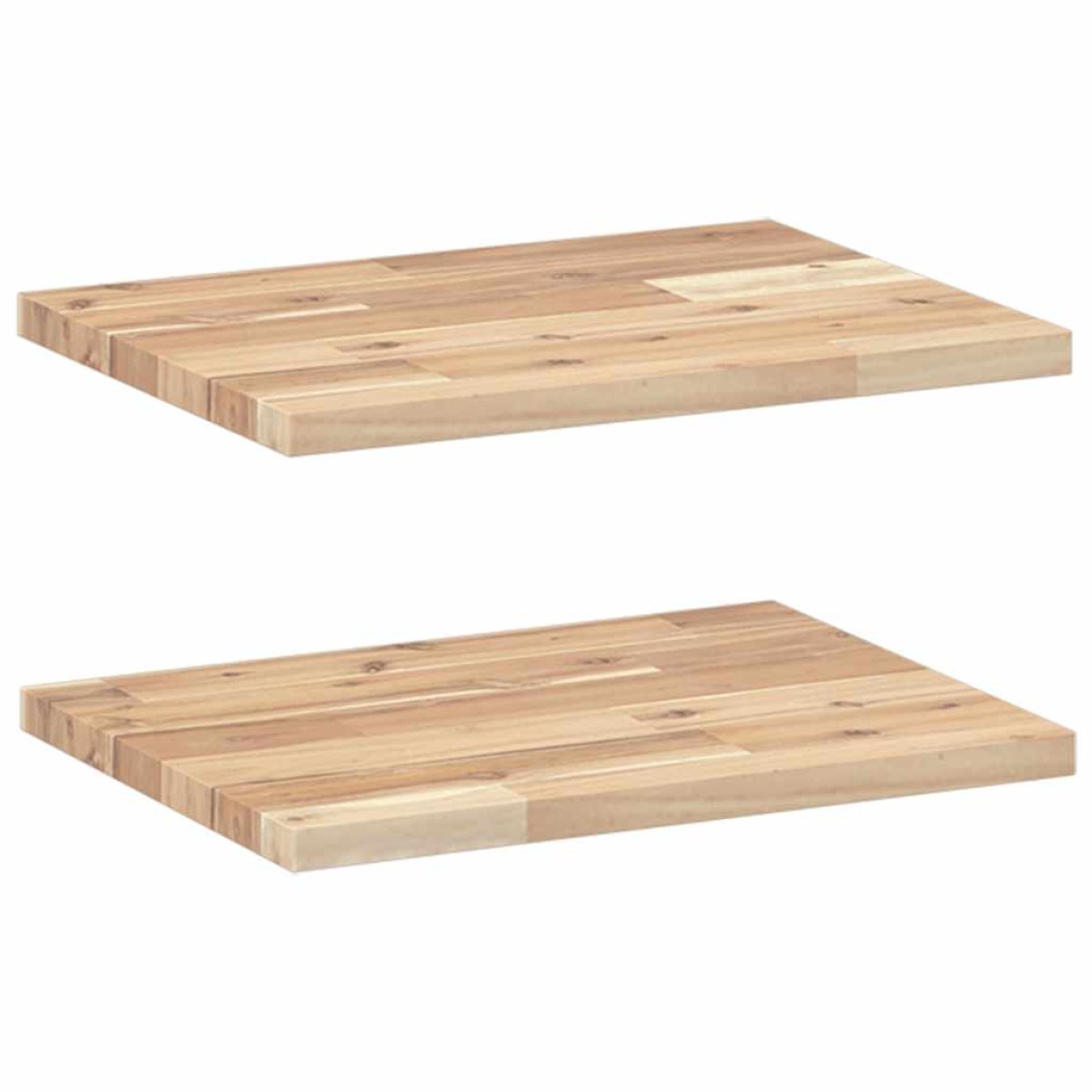 vidaXL Ράφια Πλωτά 2 τεμ. 40x30x2 εκ. από Μασίφ Ξύλο Ακακίας