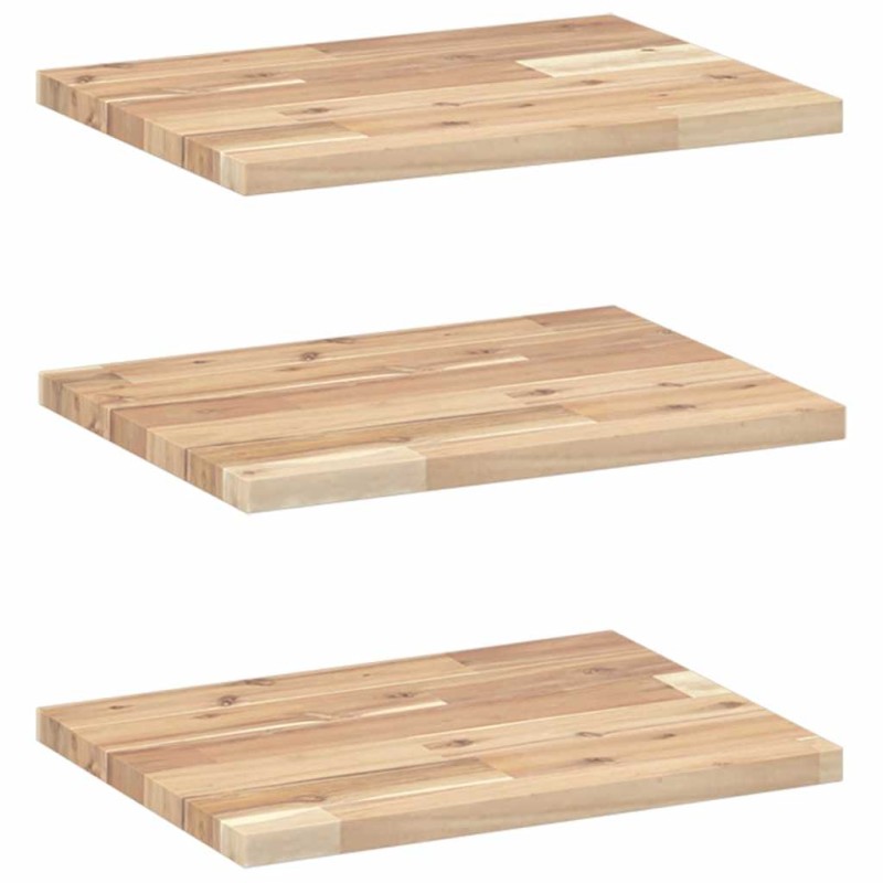 vidaXL Ράφια Πλωτά 3 τεμ. 40x30x2 εκ. από Μασίφ Ξύλο Ακακίας