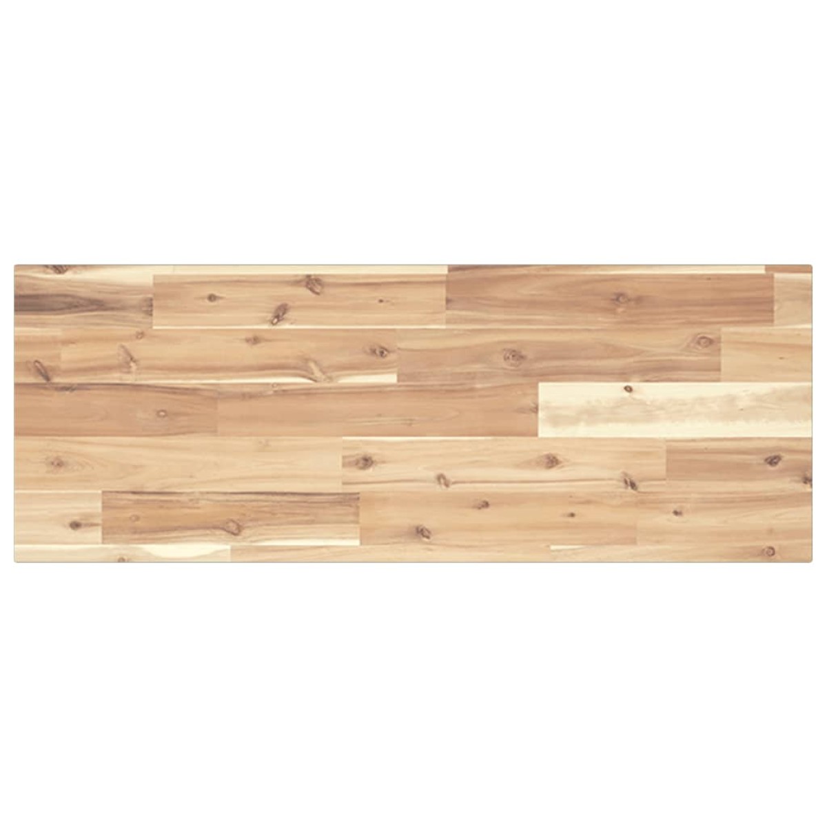 vidaXL Ράφια Πλωτά 2 τεμ. 100x30x2 εκ. από Μασίφ Ξύλο Ακακίας χωρίς Επεξεργασία