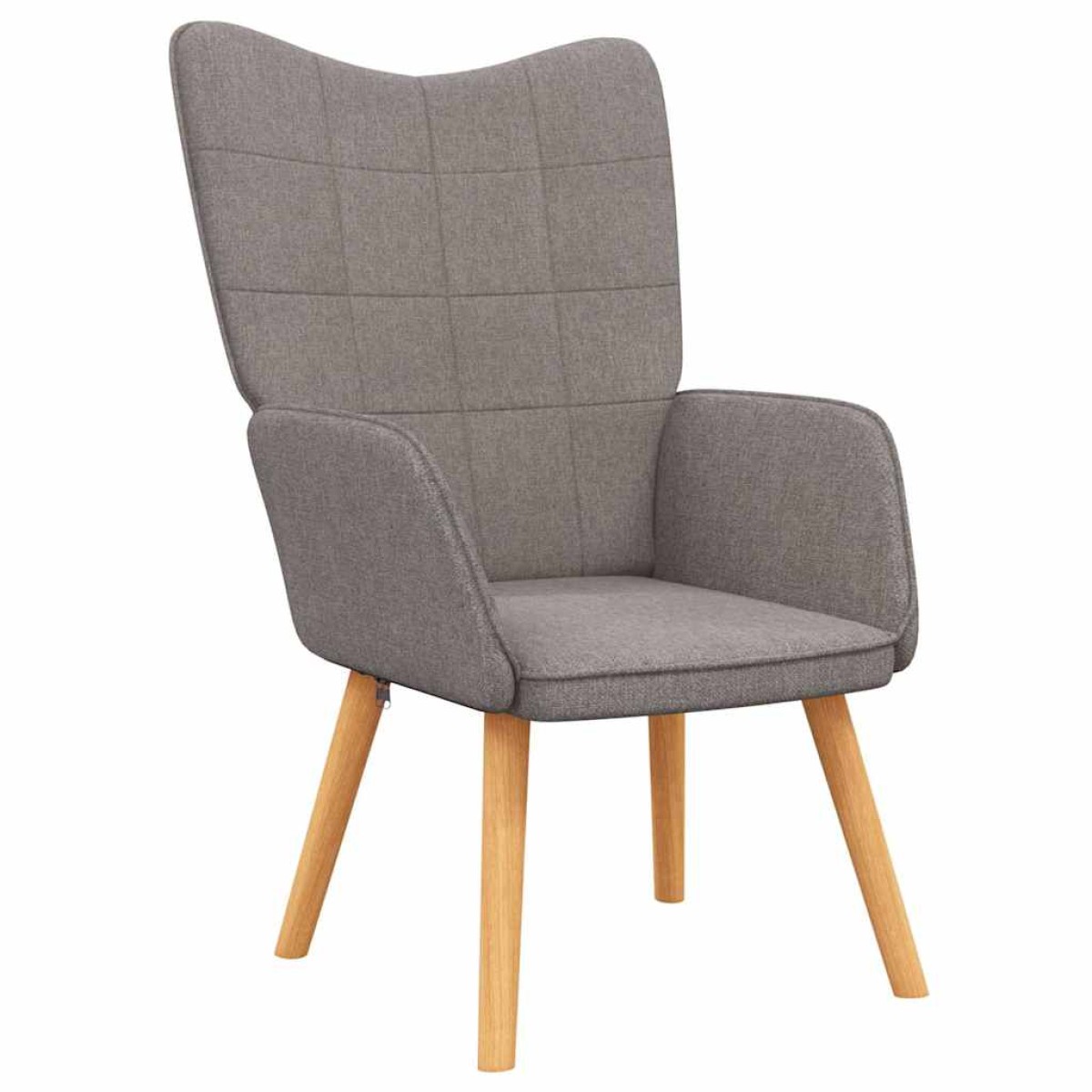 vidaXL Πολυθρόνα Relax Taupe Υφασμάτινη με Σκαμπό