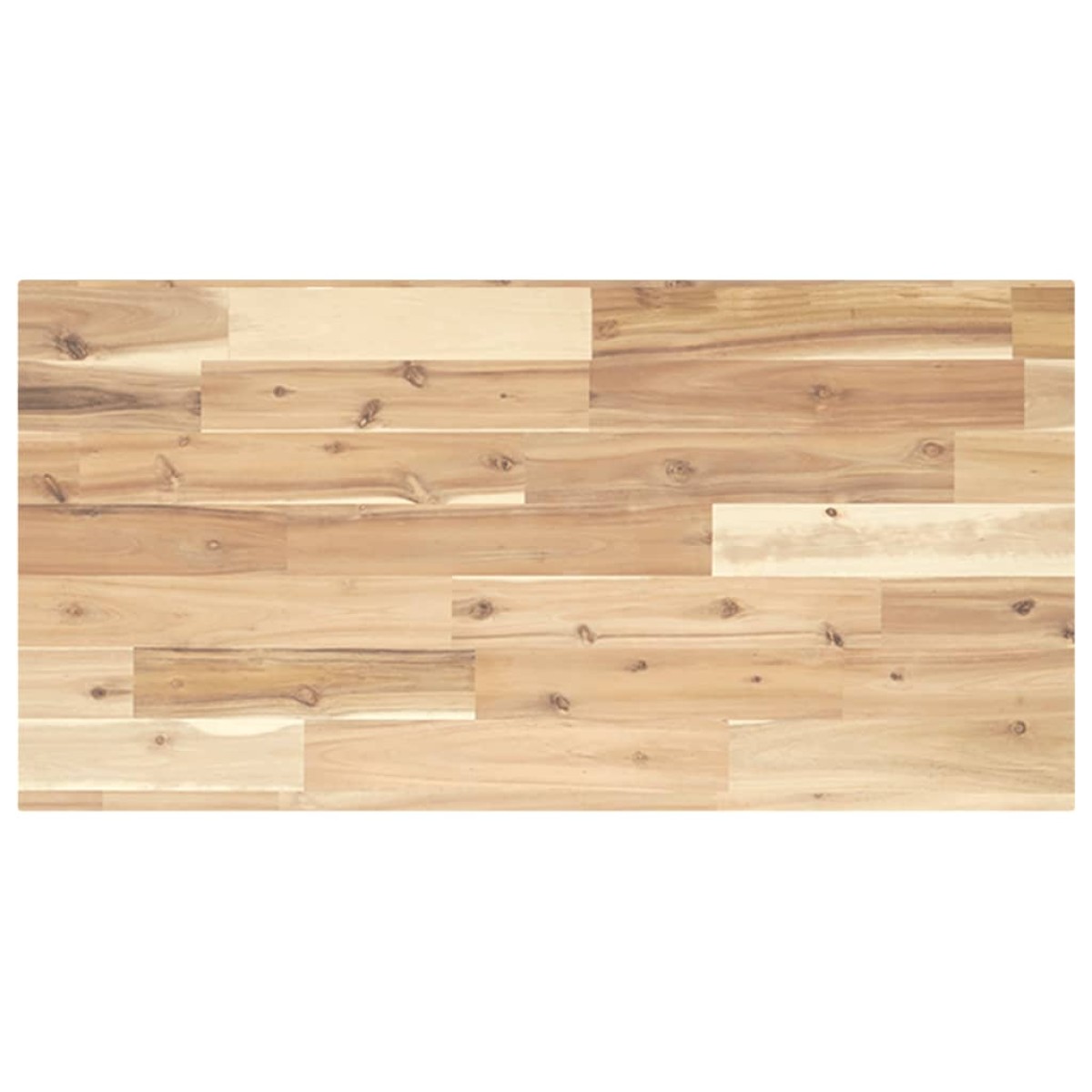 vidaXL Ράφια Πλωτά 2 τεμ. 100x40x2 εκ. από Μασίφ Ξύλο Ακακίας χωρίς Επεξεργασία