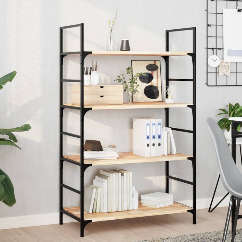 vidaXL Ράφια Πλωτά 4 τεμ. 100x40x2 εκ. από Μασίφ Ξύλο Ακακίας