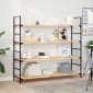 vidaXL Ράφια Πλωτά 4 τεμ. 160x40x2 εκ. από Μασίφ Ξύλο Ακακίας χωρίς Επεξεργασία