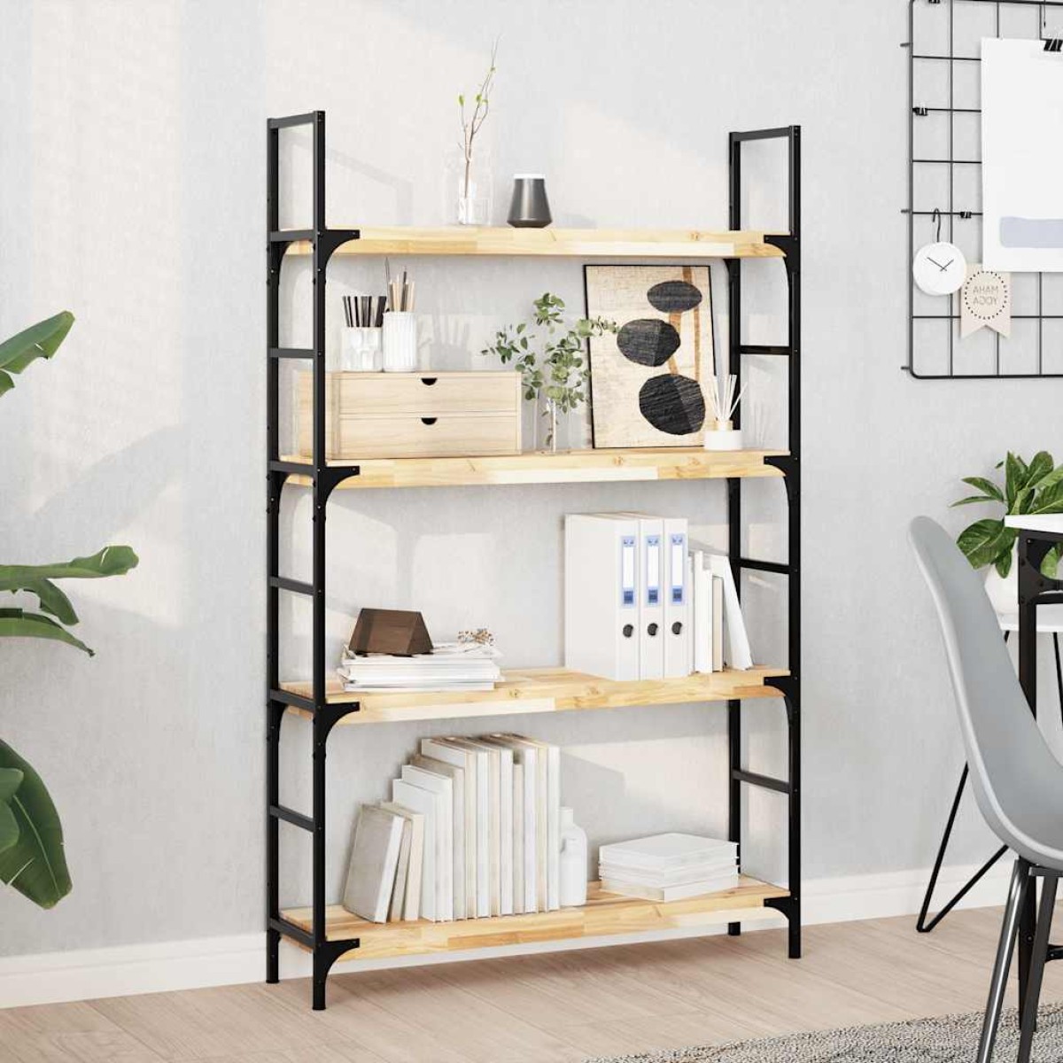 vidaXL Ράφια Πλωτά 2 τεμ. 100x20x4 εκ. από Μασίφ Ξύλο Ακακίας