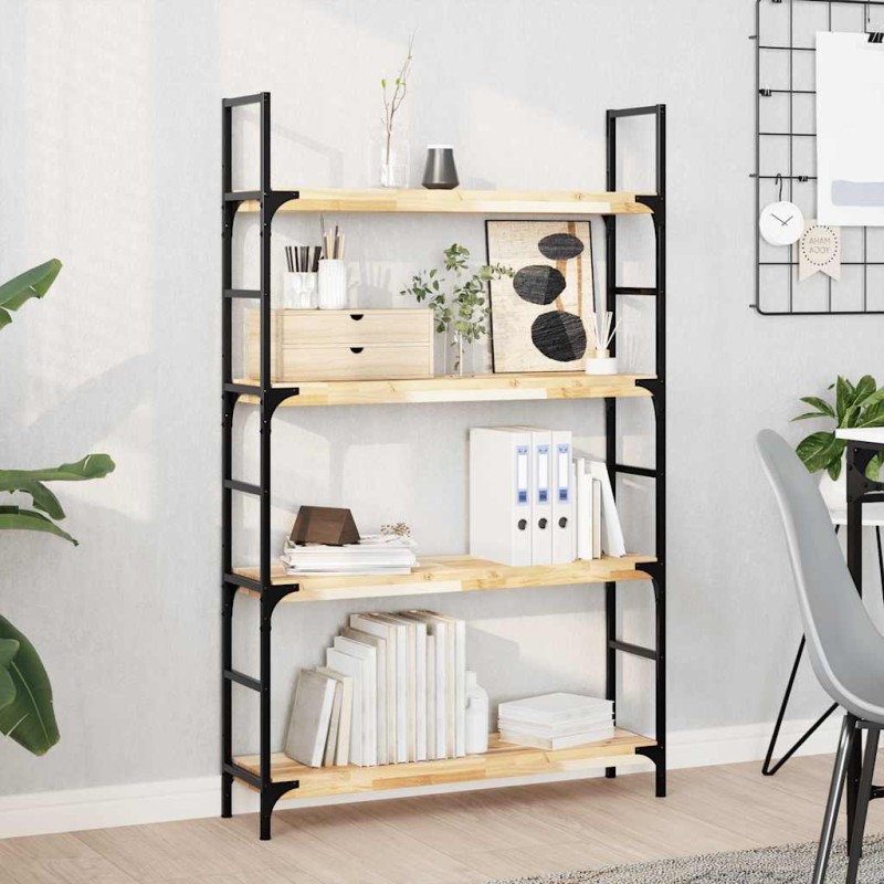 vidaXL Ράφια Πλωτά 2 τεμ. 100x20x4 εκ. από Μασίφ Ξύλο Ακακίας