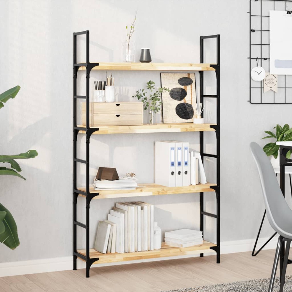 vidaXL Ράφια Πλωτά 3 τεμ. 100x20x4 εκ. από Μασίφ Ξύλο Ακακίας