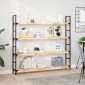 vidaXL Ράφια Πλωτά 4 τεμ. 160x20x4 εκ. από Μασίφ Ξύλο Ακακίας