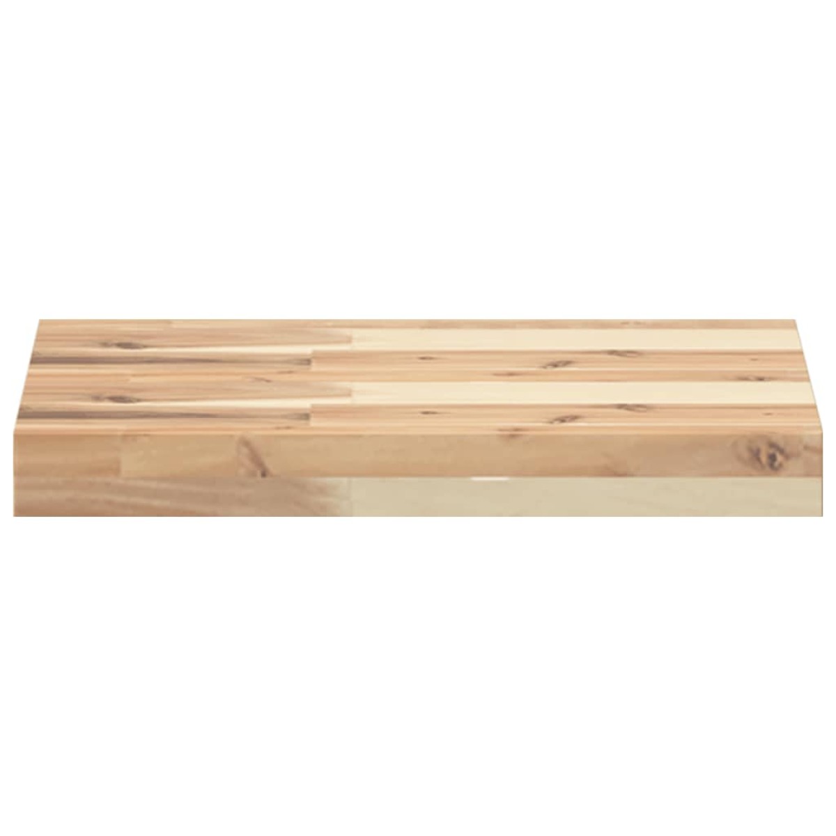 vidaXL Ράφια Πλωτά 2 τεμ. 60x30x4 εκ. από Μασίφ Ξύλο Ακακίας χωρίς Επεξεργασία