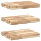 vidaXL Ράφια Πλωτά 3 τεμ. 60x30x4 εκ. από Μασίφ Ξύλο Ακακίας χωρίς Επεξεργασία