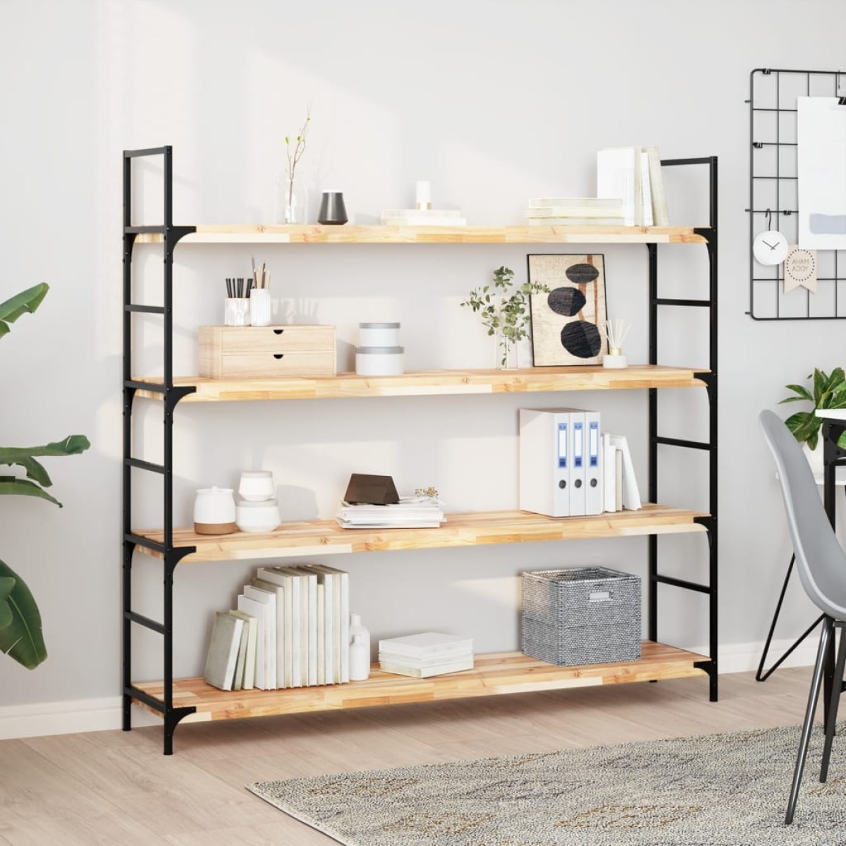 vidaXL Ράφι Κρεμαστό 140x30x4 εκ. Ακατέργαστο Μασίφ Ξύλο Ακακίας