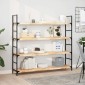 vidaXL Ράφια Κρεμαστά 2 Τεμ. 140x30x4εκ Ακατέργαστο Μασίφ Ξύλο Ακακίας