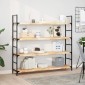 vidaXL Ράφια Κρεμαστά 4 Τεμ. 160x30x4εκ Ακατέργαστο Μασίφ Ξύλο Ακακίας