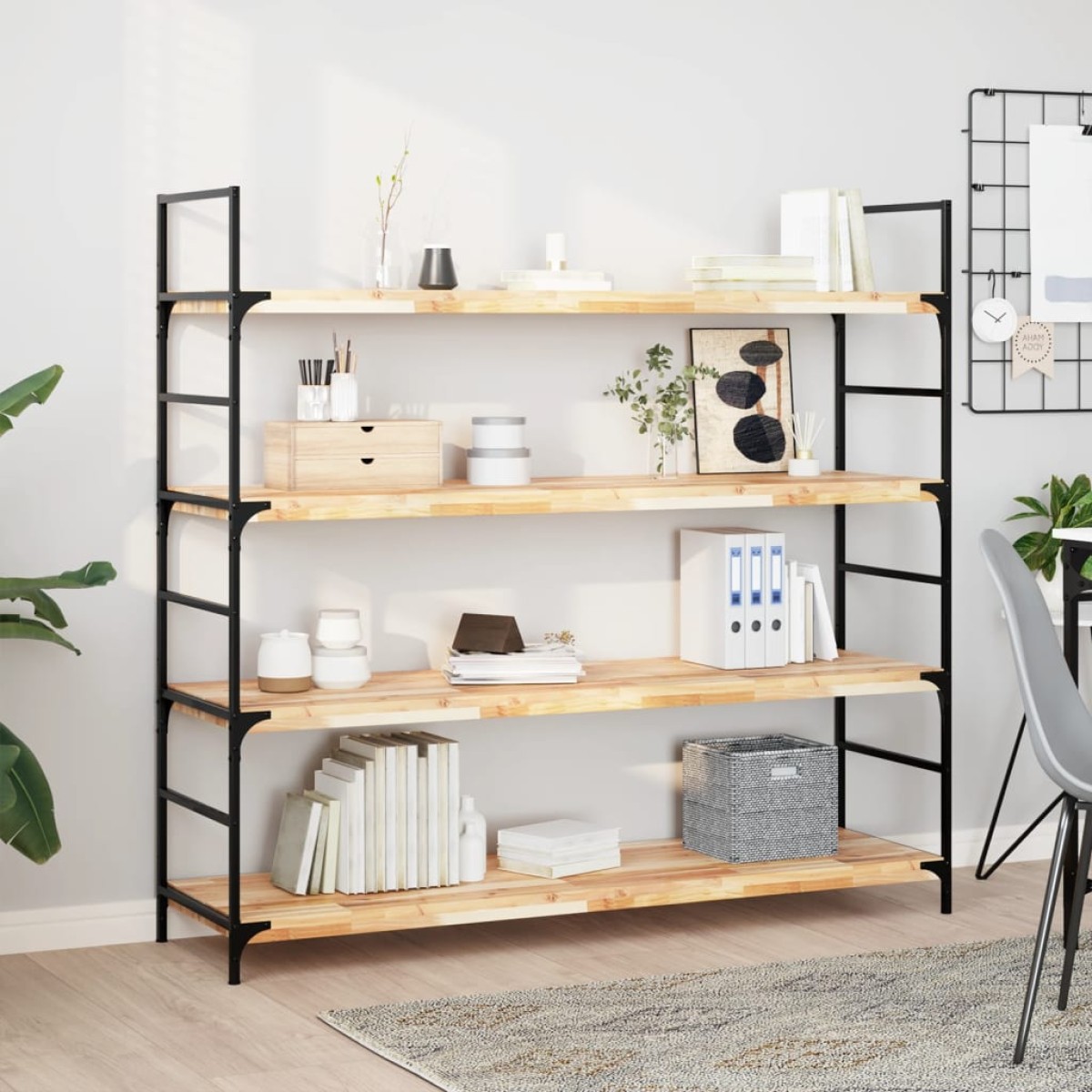 vidaXL Ράφι Κρεμαστό 160x40x4 εκ. Ακατέργαστο Μασίφ Ξύλο Ακακίας
