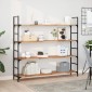 vidaXL Ράφια Πλωτά 4 τεμ. 120x30x2 εκ. από Μασίφ Ξύλο Ακακίας με Φινίρισμα Λαδιού