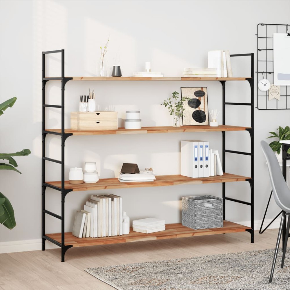 vidaXL Ράφια Πλωτά 3 τεμ. 120x40x2 εκ. από Μασίφ Ξύλο Ακακίας με Φινίρισμα Λαδιού