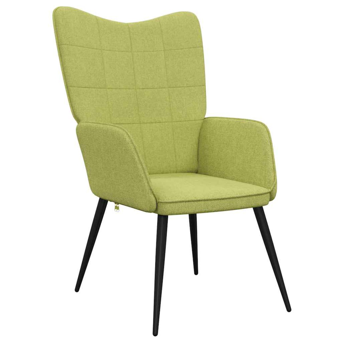 vidaXL Πολυθρόνα Relax Πράσινη Υφασμάτινη με Σκαμπό