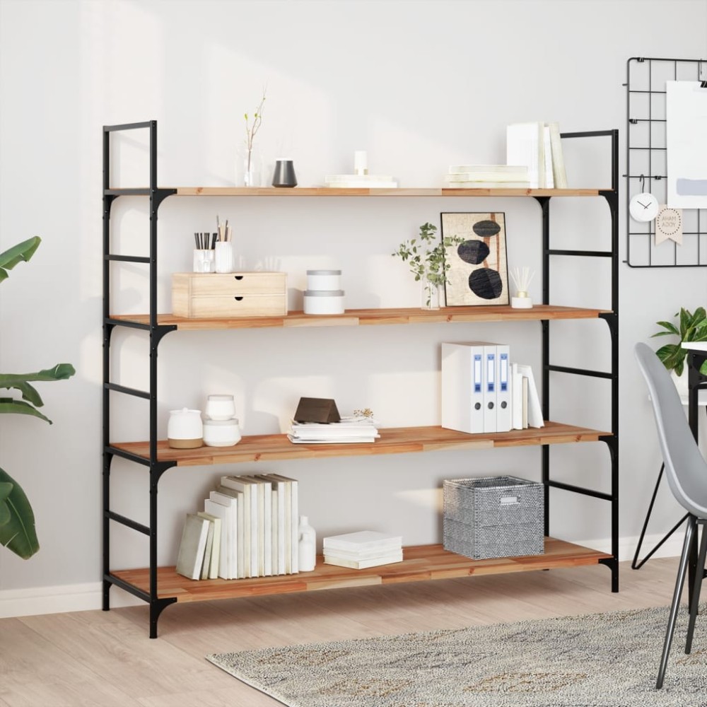 vidaXL Ράφια Πλωτά 4 τεμ. 160x40x2 εκ. από Μασίφ Ξύλο Ακακίας με Φινίρισμα Λαδιού