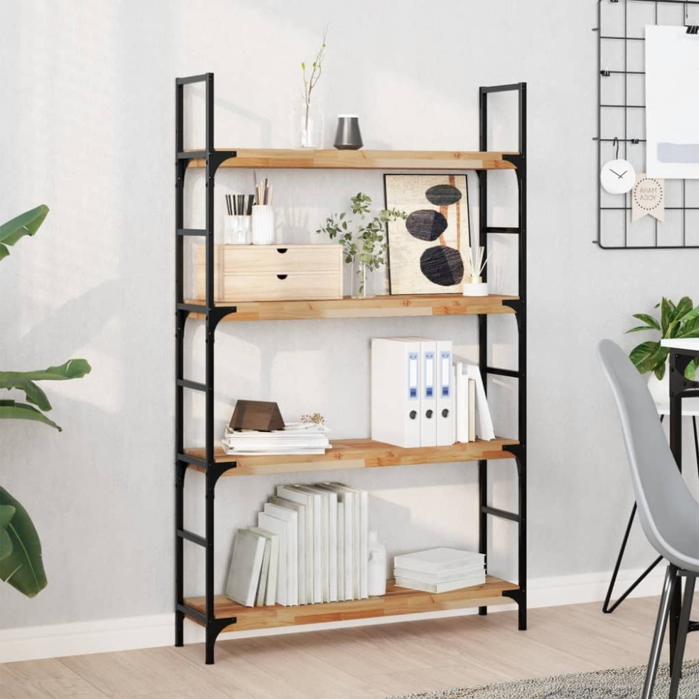 vidaXL Ράφια Πλωτά 2 τεμ. 100x20x4 εκ. από Μασίφ Ξύλο Ακακίας με Φινίρισμα Λαδιού
